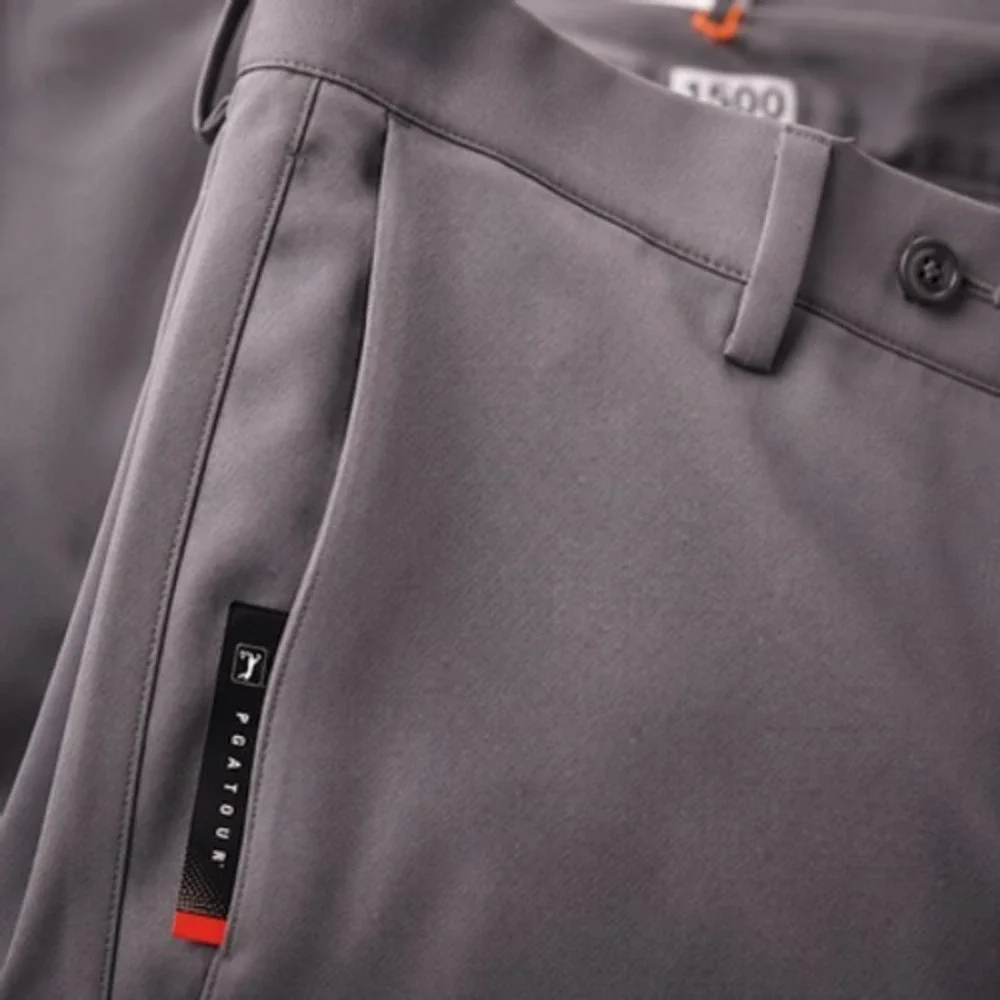 PGA TOUR Golf Pants Mens 36x32 Gray Expandable Waist Performance NWT